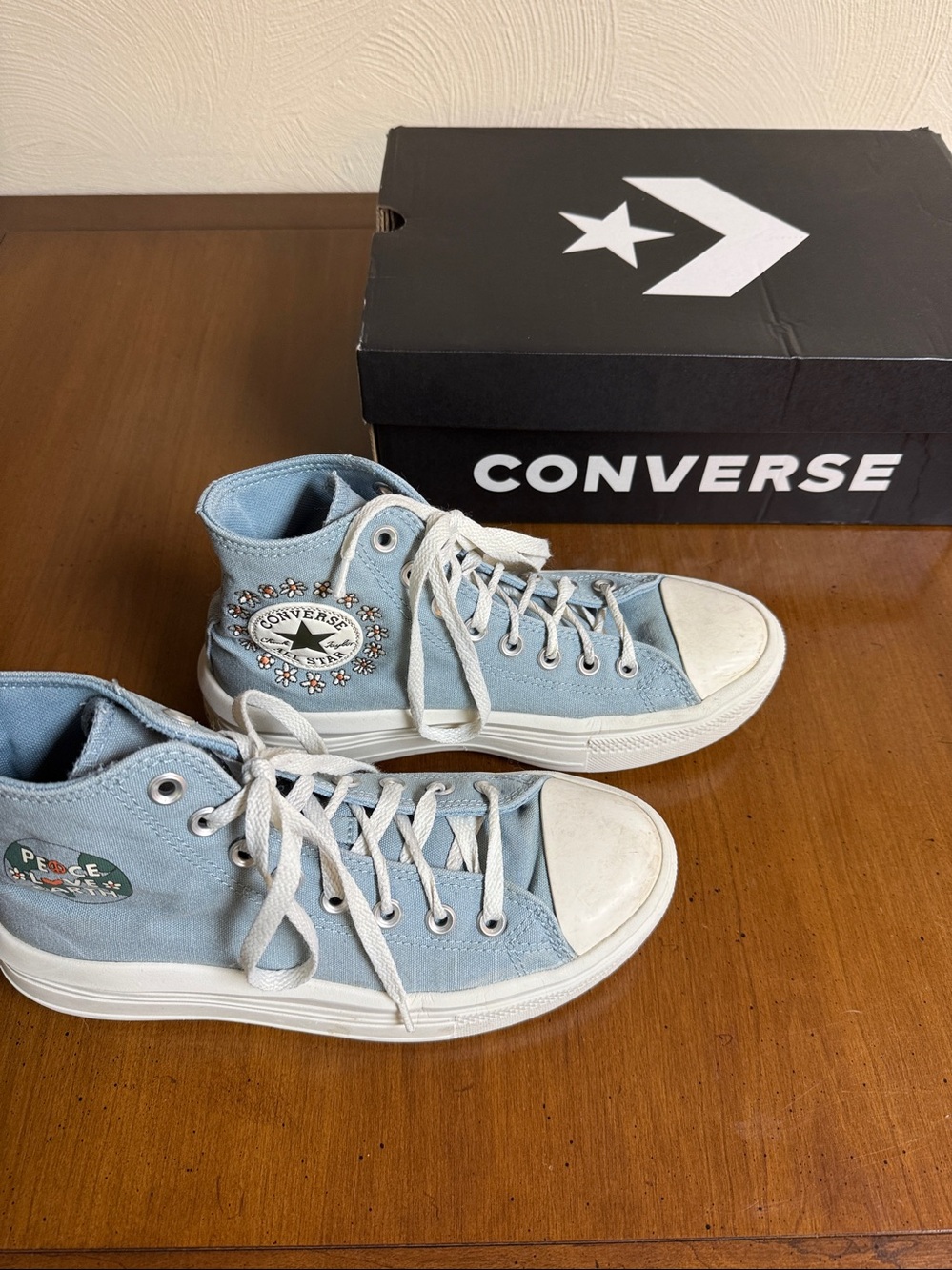 Converse  All Star Sneakers Peace Love Peace Blue
